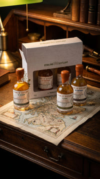 Mini Whisky Gift Pack, four 5cl Sons of Scotland whisky miniatures, Stirling Distillery