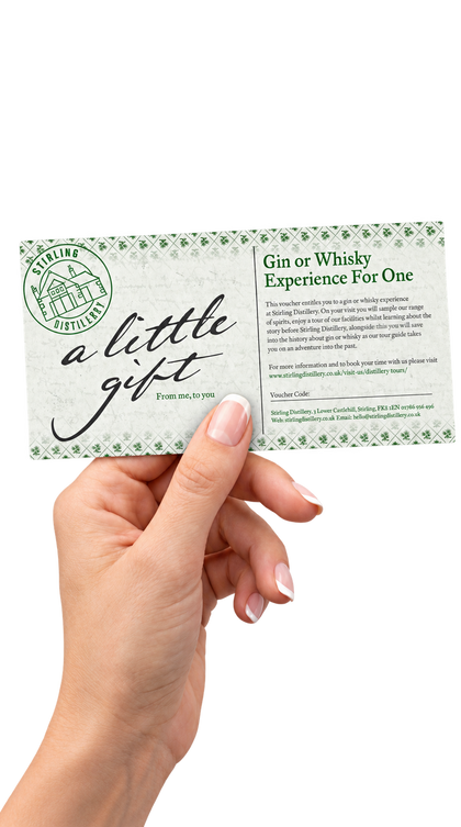 Gin or Whisky Tour Voucher, Let Them Choose
