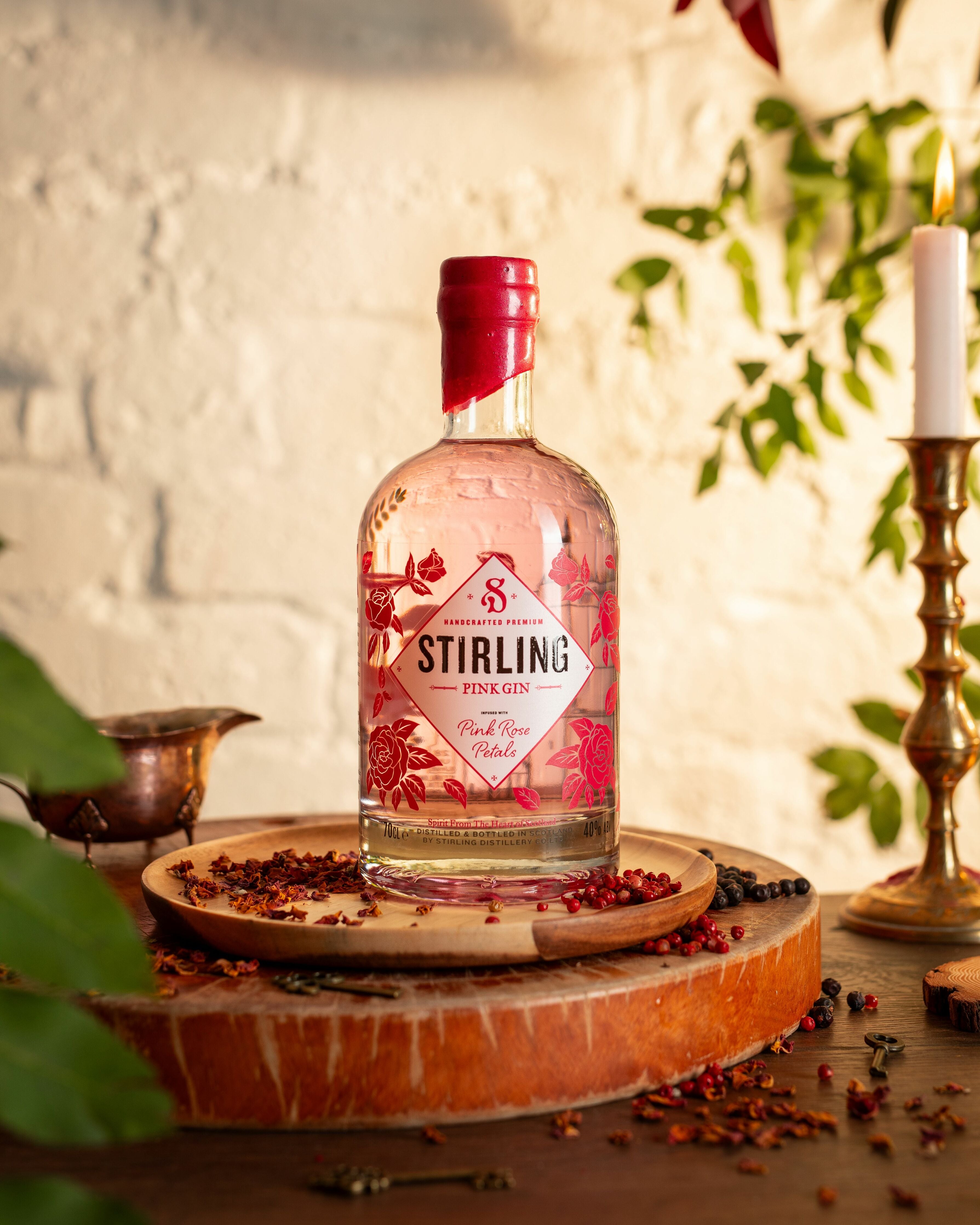 Stirling Pink Gin, Scottish Pink Gin