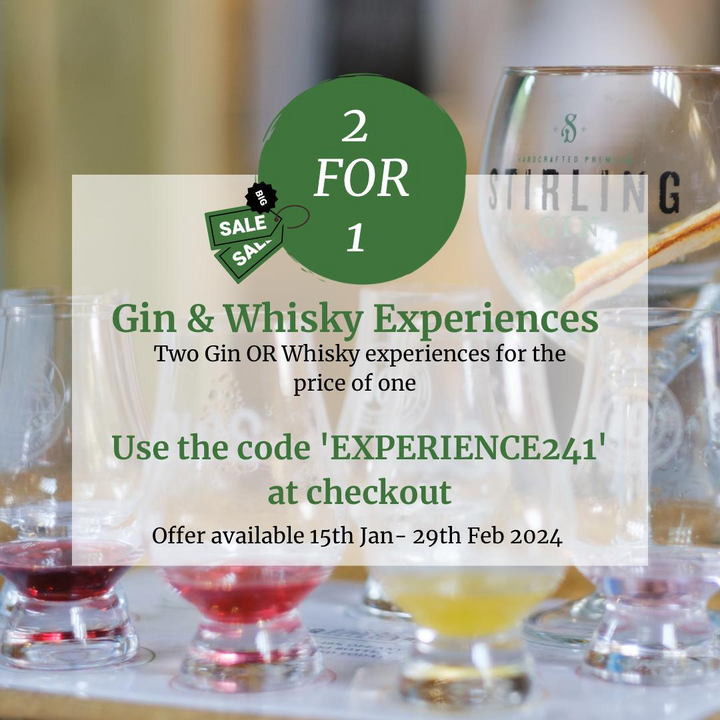 Stirling Distillery Offer Two for One on Award Winning Distillery Tours