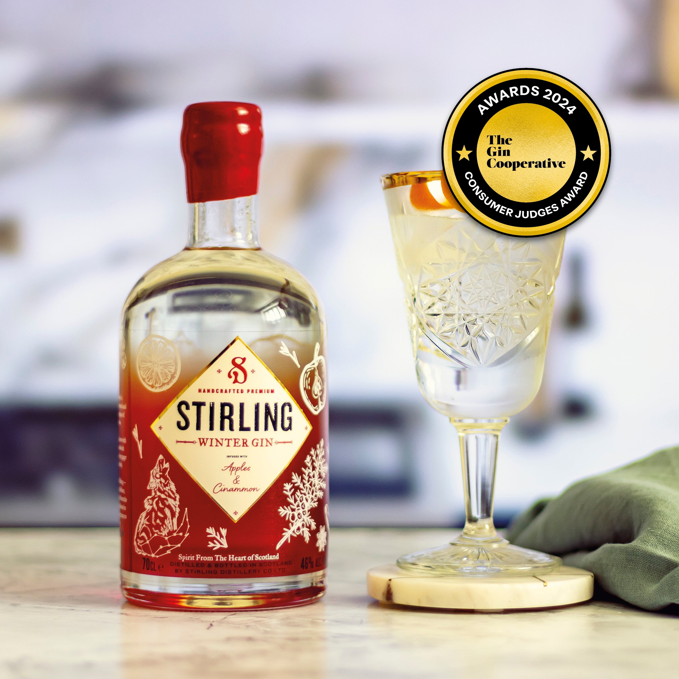 Stirling Distillery Triumphs at The Gin Cooperative Awards 2024, Winning Prestigious Consumer Judges Gong