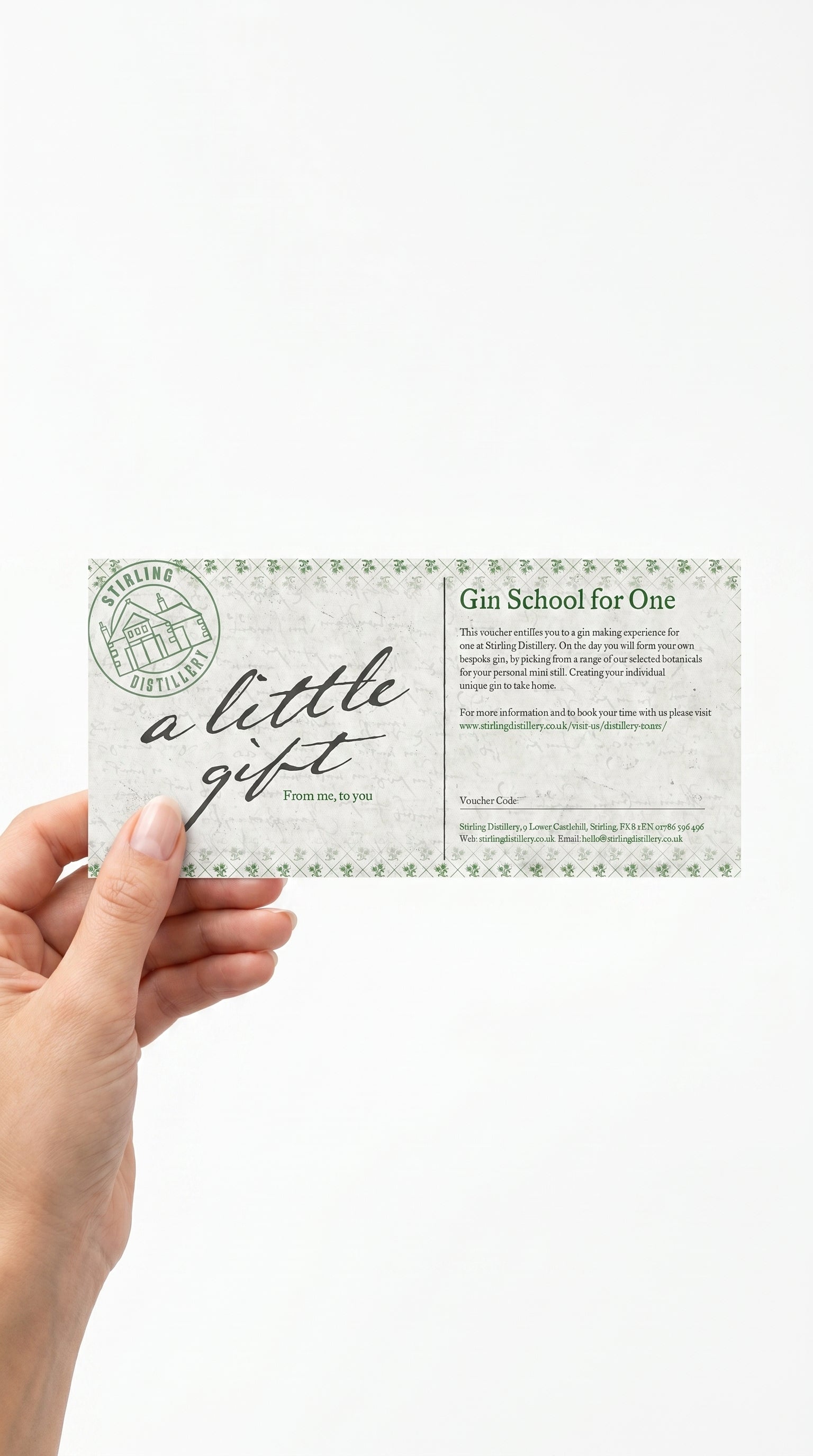 Stirling Distillery Gin School Gift Voucher