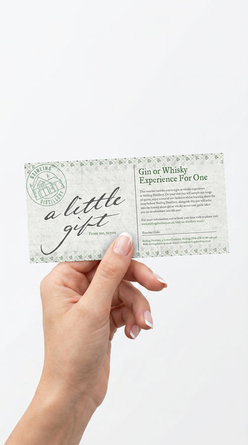 Distillery Tour and Tasting Gift Voucher