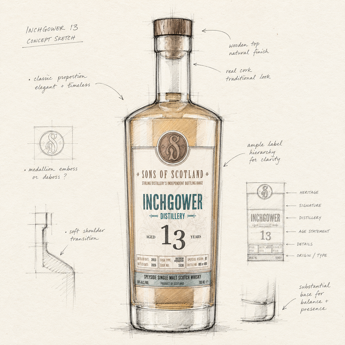 Sons of Scotland Inchgower 13 | Sherry Cask Speyside Malt