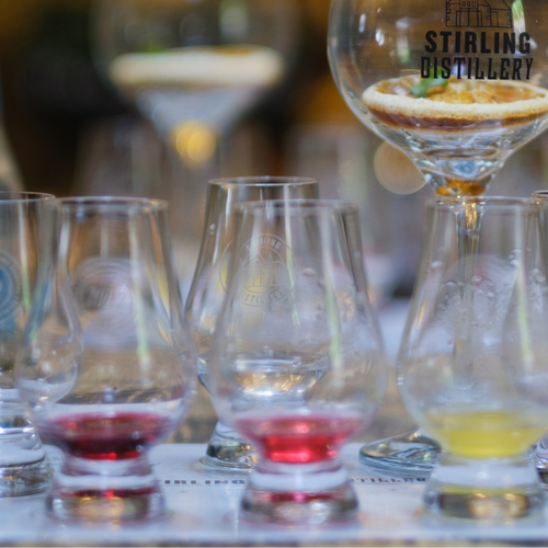 Guided tasting of seven gins and liqueurs
