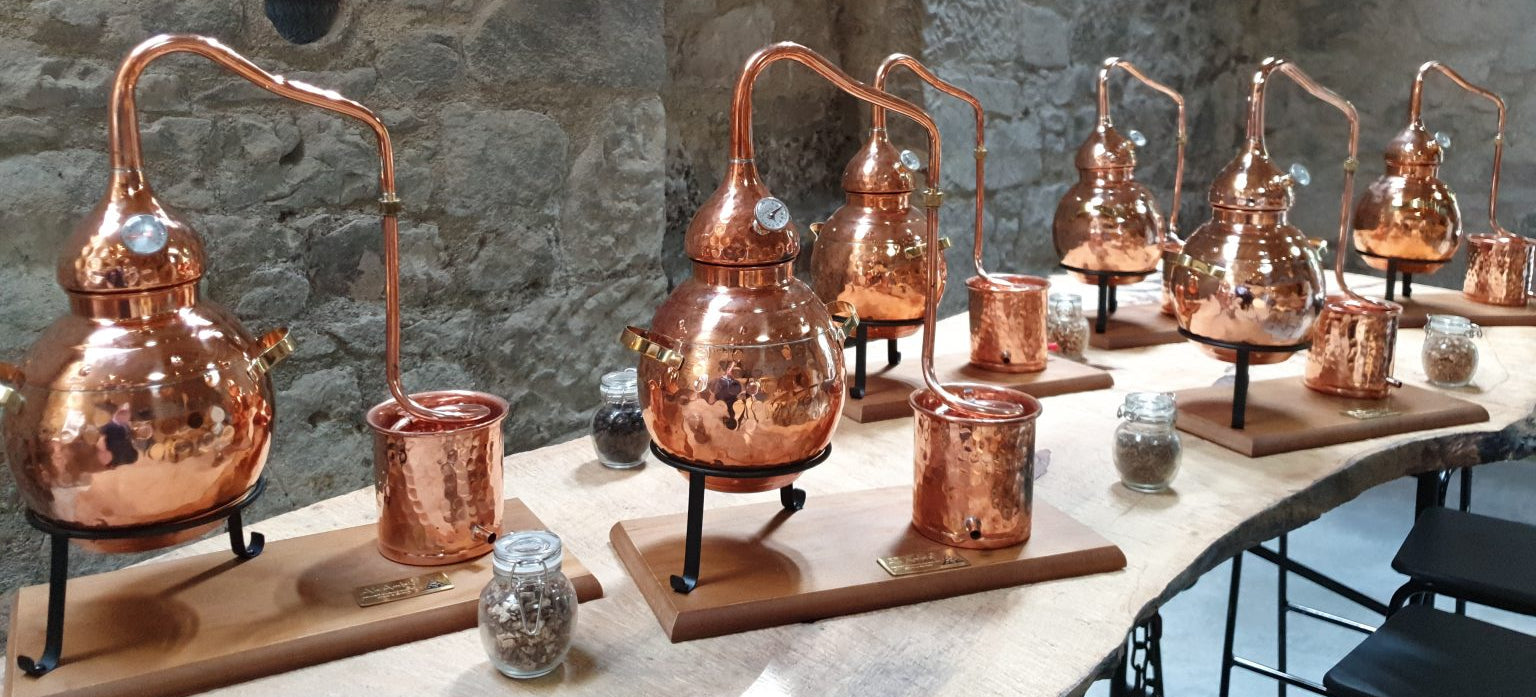 Gin School Set up at Stirling Distillery